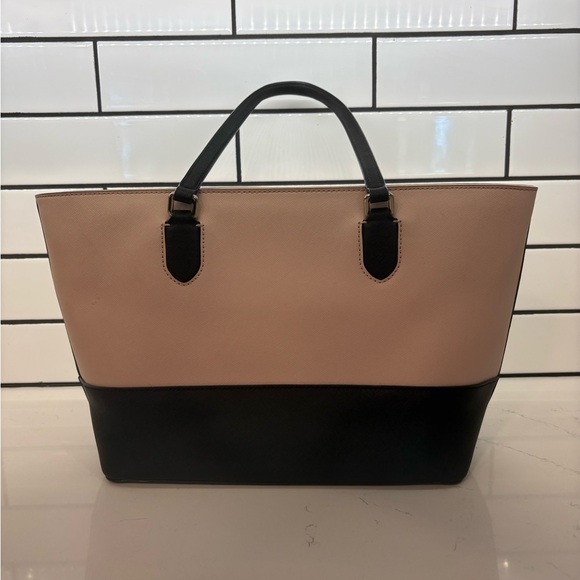Kate Spade Two-Tone Black and Pink Tote - Picture 2 of 4